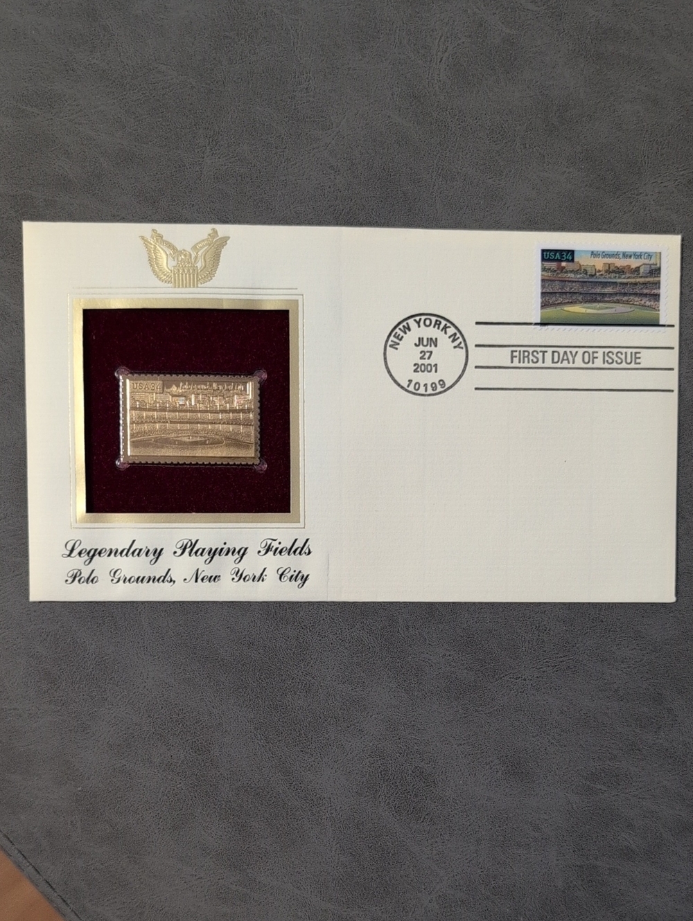 Legendary Playing Fields Commemorative Stamp - Polo Grounds, New York City